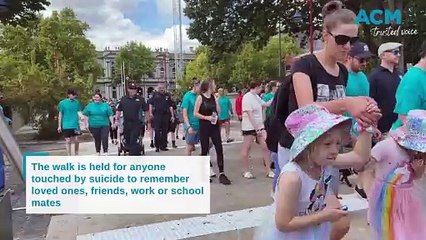 Bendigo Suicide Prevention Awareness Network annual walk for awareneess