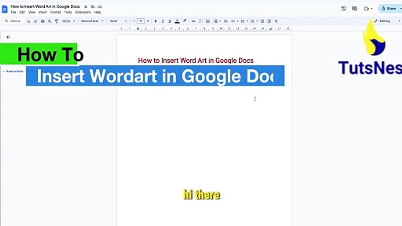 how-to-insert-word-art-in-google-docs-video-dailymotion