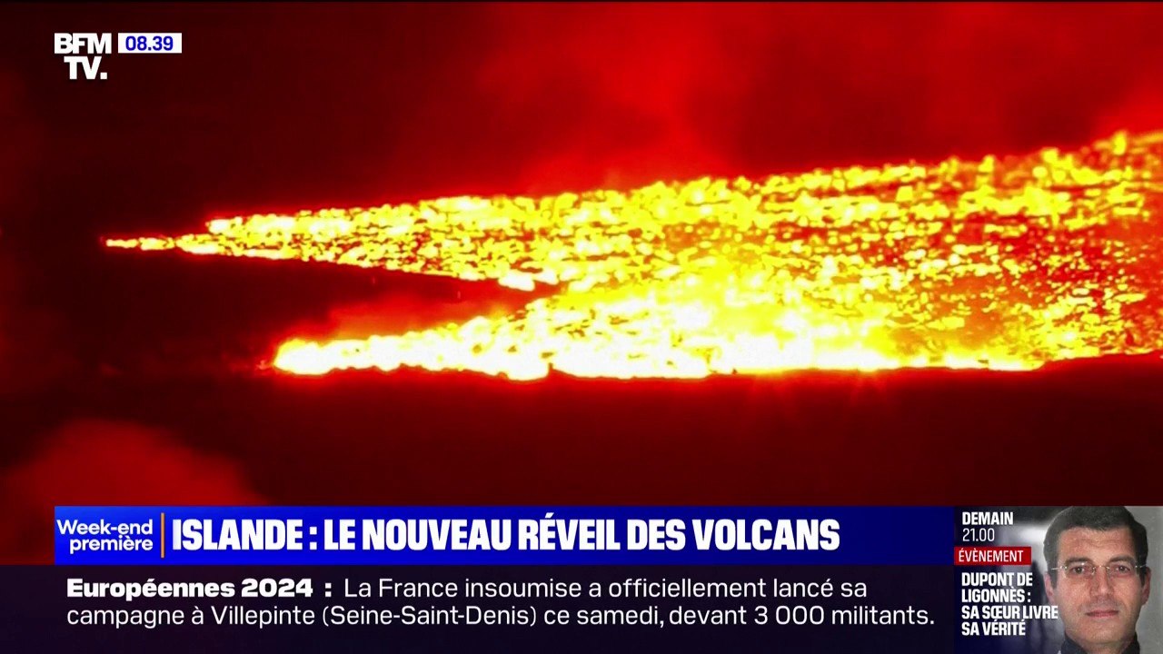 Islande: les images impressionnantes de la nouvelle éruption sur la péninsule de Reykjanes