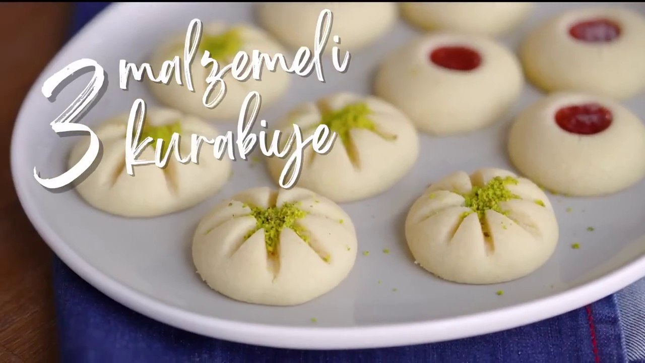 3 Malzeme ile 5 Dakika Kurabiyesi  Ağızda Dağılan Kurabiye Tarifi