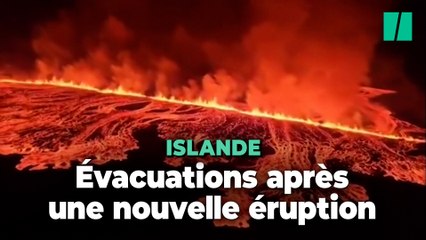 En Islande, les incroyables images de la nouvelle éruption volcanique