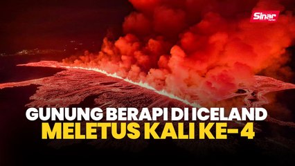 Gunung berapi di Iceland meletus kali ke-4