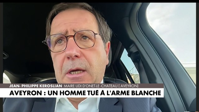 Le maire d'Onet-le-Château (Aveyron), Jean-Philippe Keroslian, revient sur l'affaire de l'homme agressé à l'arme blanche sur le parking d'un supermarché hier soir