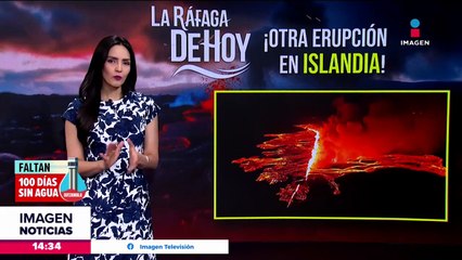 Se registra otra erupción volcánica en Islandia
