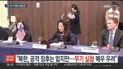 "북한, 공격 징후는 없지만…무기 실험 매우 우려"