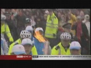 Olympic Torch protest London