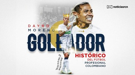 Dayro Moreno, el máximo goleador del fútbol colombiano