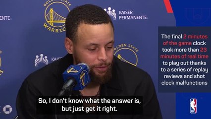 Curry had 'never seen anything' like bizarre Warriors-Lakers ending