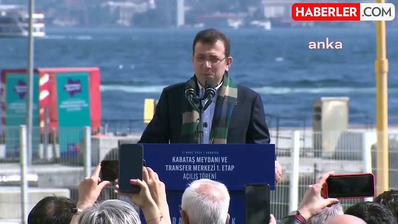 İBB Başkanı Ekrem İmamoğlu, Kabataş Transfer Merkezi'nin birinci etabını açtı