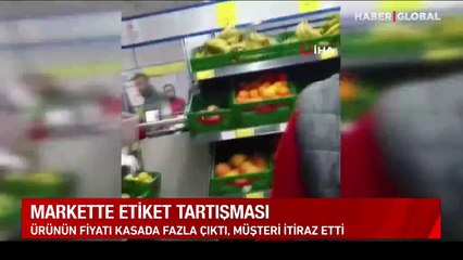 Markette etiket tartışması! Olan ürüne oldu