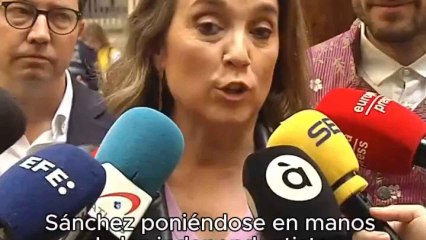 Cuca Gamarra critica las concesiones por parte de Pedro Sánchez al independentismo catalán.