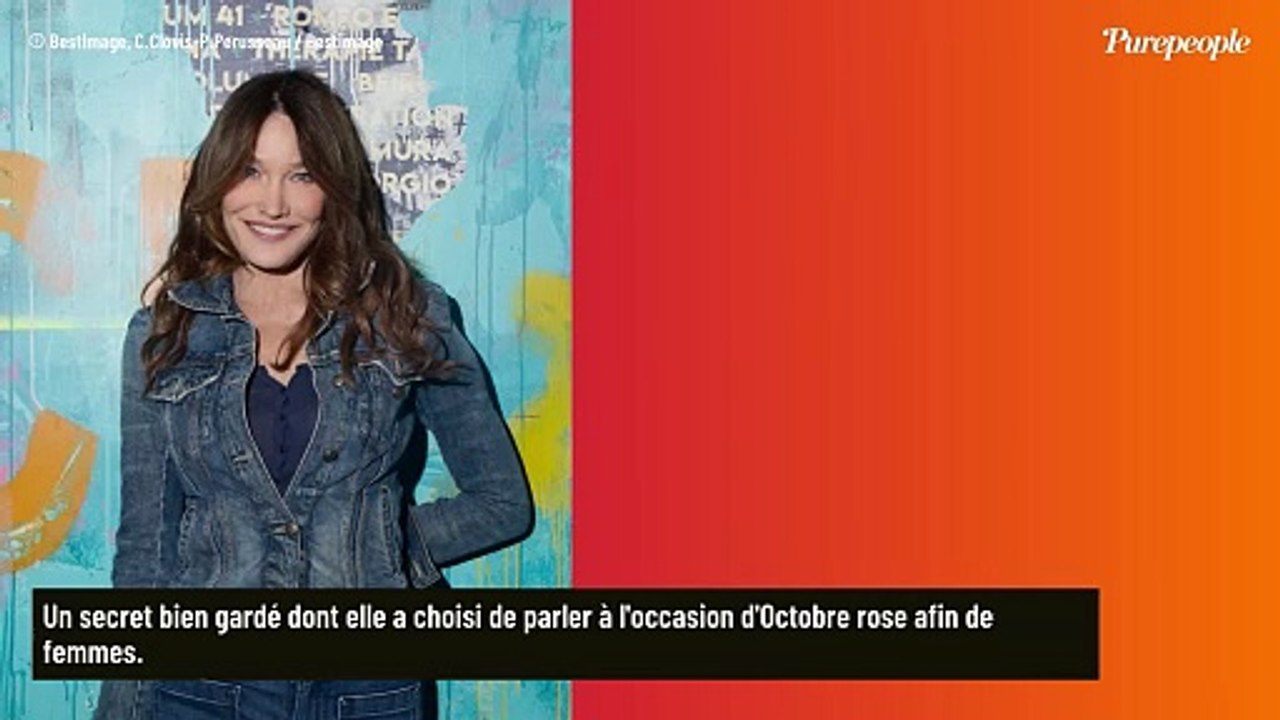 "Une pilule tous les jours" : Carla Bruni n'en a pas fini avec sa maladie, elle explique son quotidien