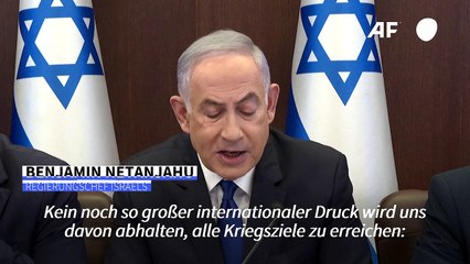 Netanjahu: Weltweiter Druck hält uns nicht von Rafah-Offensive ab