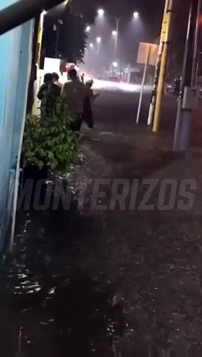 Calles anegadas en Monteros