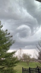 Funnel Cloud Beginning to Form in St. Peters, Missouri