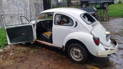 Fusca supostamente pertencente ao assassino de Valdecir de França é apreendido pela DH