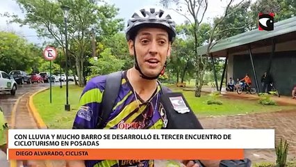 La lluvia y el barro fueron los protagonistas del tercer encuentro de cicloturismo en Posadas