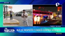 Al menos 40 pasajeros se salvan de milagro tras choque de bus interprovincial en Surco