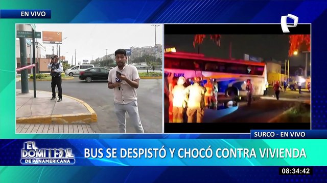 Al menos 40 pasajeros se salvan de milagro tras choque de bus interprovincial en Surco