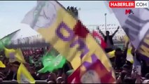 Yenikapı'daki Nevruz kutlamalarında terör örgütü elebaşı Öcalan posterleri açıldı