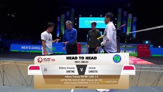 Jonatan Christie vs Anthony Sinisuka Ginting All England 2024 Badminton