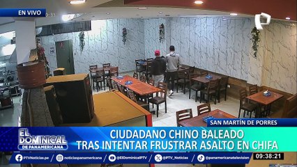 Ciudadano asiático fue baleado por presuntos extorsionadores en un chifa en SMP