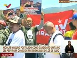 Estructuras del PSUV celebraron con alegría la postulación de Nicolás Maduro a la presidencia