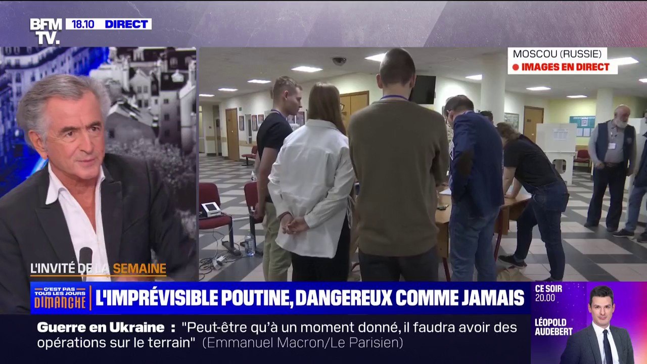 Élection présidentielle en Russie: "L'événement du jour, ce sont les opposants", affirme Bernard-Henri Lévy