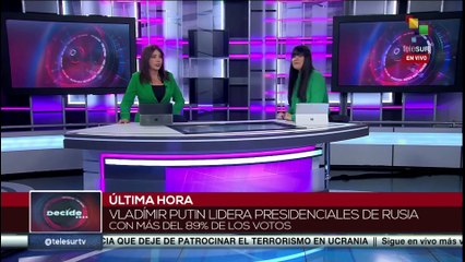 Primeros resultados colocan al Pdte. Putin como ganador