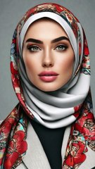 Beautiful hijab girl arab woman