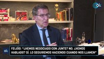 Feijóo: “¿Hemos negociado con Junts? No. ¿Hemos hablado? Sí. Lo seguiremos haciendo cuando nos llamen”