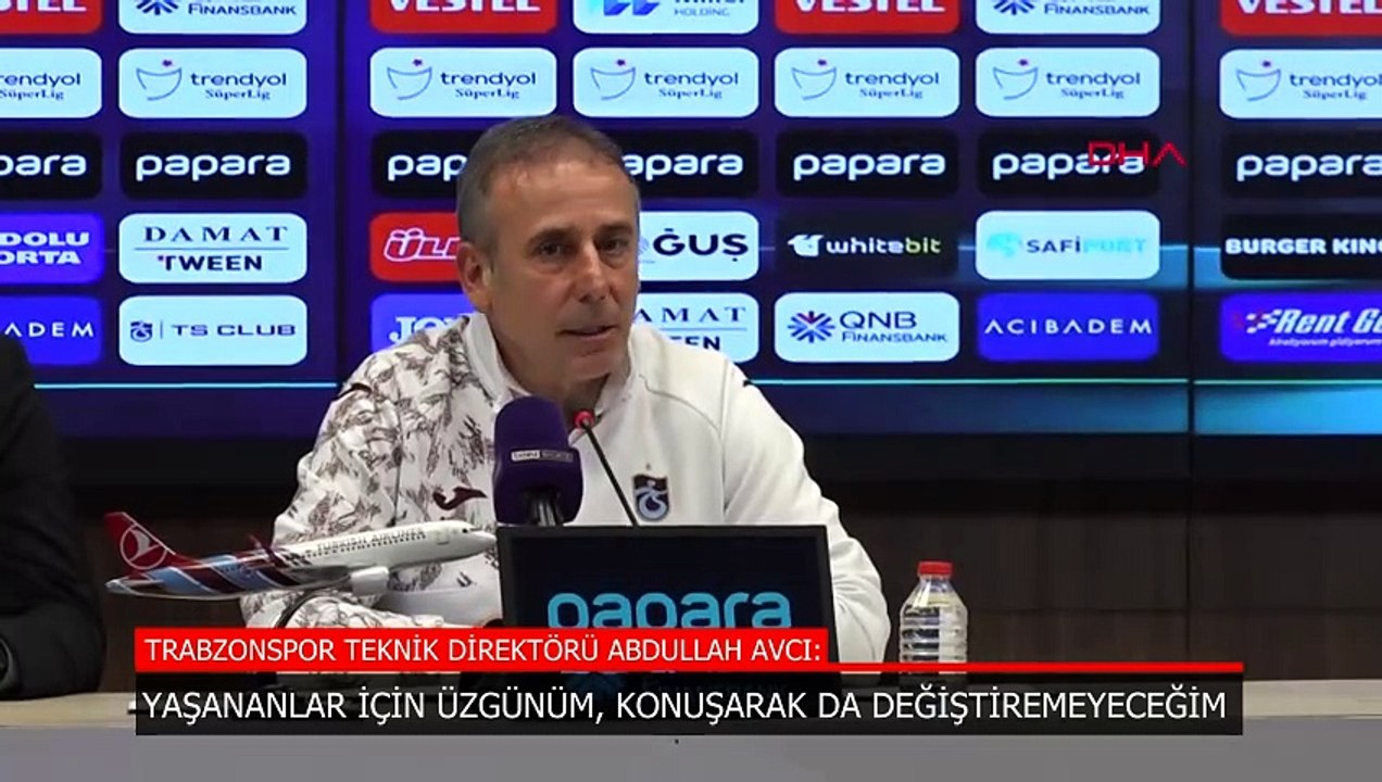 Abdullah Avcı, Fenerbahçe maçı sonrası konuştu: Yaşananlardan dolayı üzgünüm
