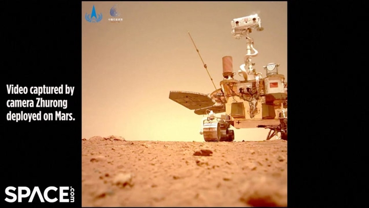 China's Rover Moves On Mars