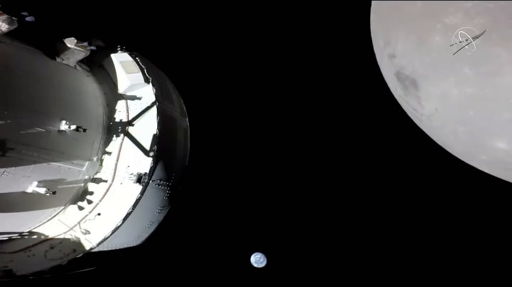 Watch NASA’s Artemis 1 Spacecraft, Moon and Earth In Same Shot During Close Approach
