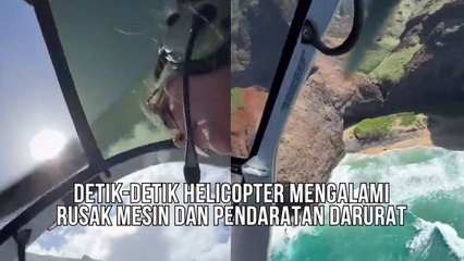 Detik-detik Helikopter Alami Kerusakan Mesin Hingga Lakukan Pendaratan Darurat
