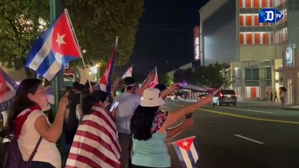 Protestas contra el régimen en Cuba reciben el apoyo del exilio