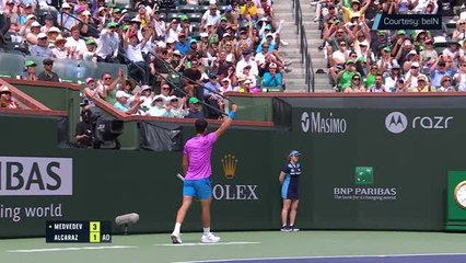 Alcaraz goes back-to-back in Indian Wells by beating Medvedev