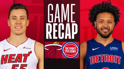 Game Recap: Heat 104, Pistons 101