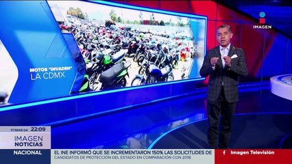 Flota de motocicletas y muertes de motociclistas aumentan en CDMX