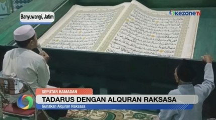 Tadarus dengan Al Quran Raksasa di Banyuwangi