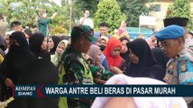 Ratusan Warga Rela Berdesakan Antre Beli Beras Murah di Maros