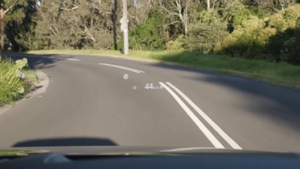 Mazda CX-5 Akera Petrol Turbo AWD in Zircon Sands Heads up display