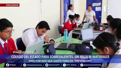¡Exclusivo! Colegio del Estado para sobresalientes, sin agua ni materiales: director dice que gastó todo en “prevención”