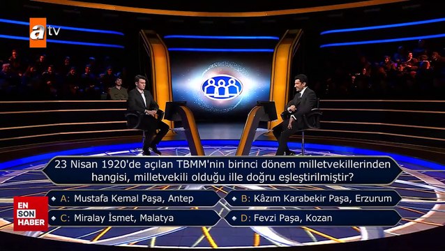 Kim Milyoner Olmak İster'de heyecanlı anlar: 1 milyon TL'lik soruyu bildi