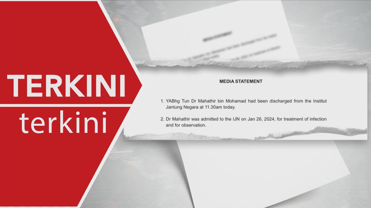 [TERKINI] Tun Mahathir discaj dari IJN