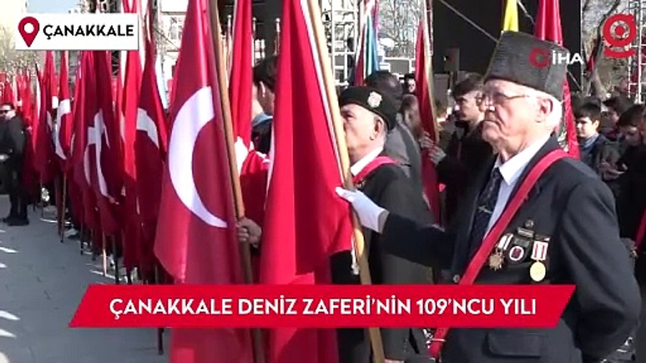 Çanakkale Deniz Zaferi’nin 109’ncu yılı coşkuyla kutlandı