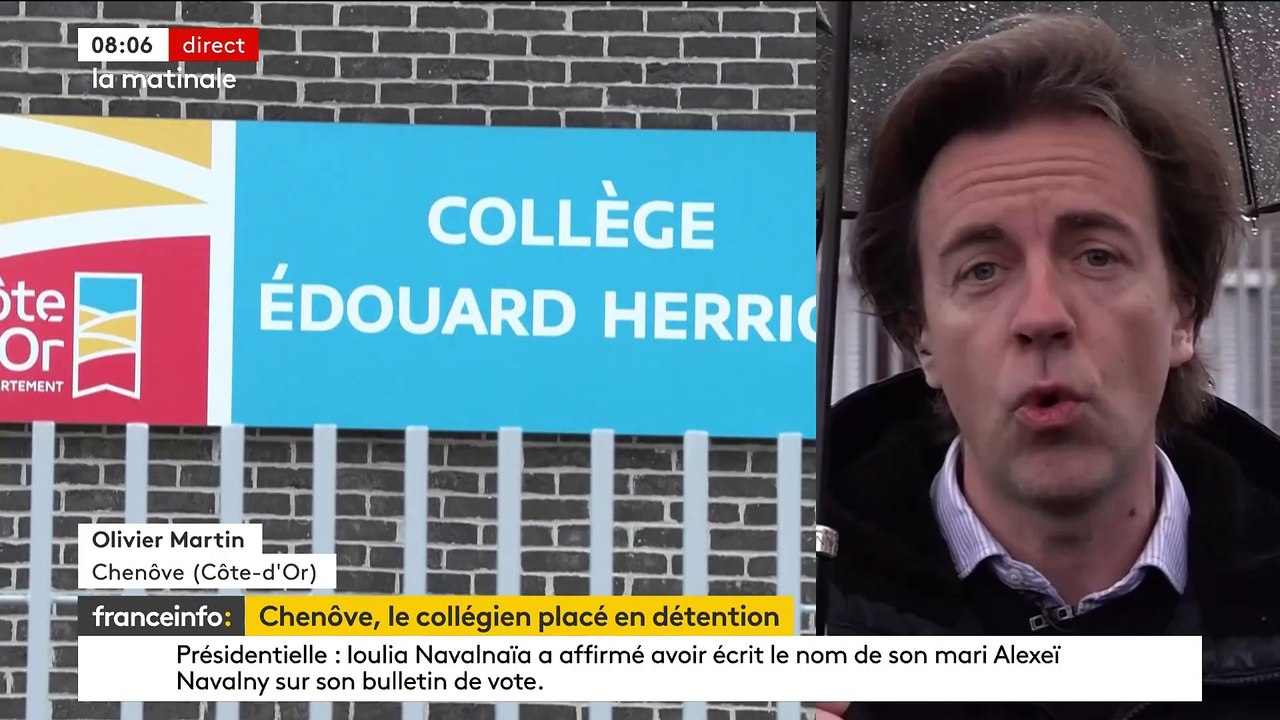 L’élève de 15 ans, qui avait menacé vendredi d’un couteau sa principale dans son son collège, près de Dijon, a été mis en examen et placé en détention provisoire