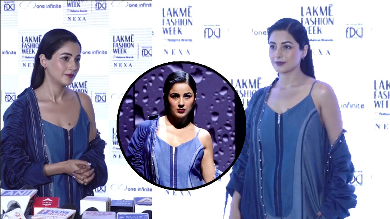 Shehnaaz Gill ने लेकमे फैशन वीक में डिजाइनर दीक्षा खन्ना के लिए किया रैंप वॉक
