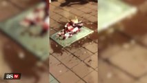 Watch: Atlético fans burn João Felix shirt over plaque near Metropolitano