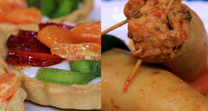 Nwasser aux calamars farcis, Tartelettes aux fruits - Koujinetna Haka 3 Ep 06